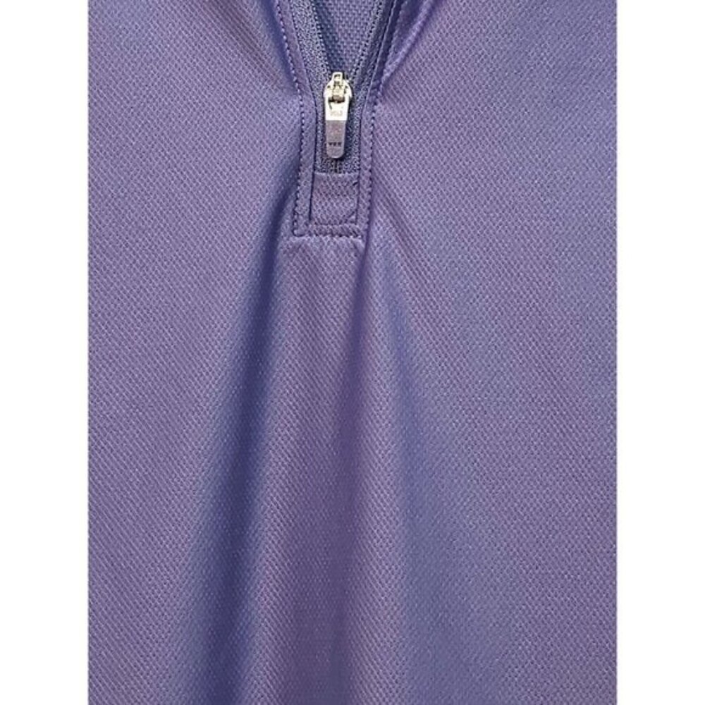 Mondetta Women's Golf Shirt Collared Short Sleeve 1/4 Zipper - Plum Color - Picture 5 of 10